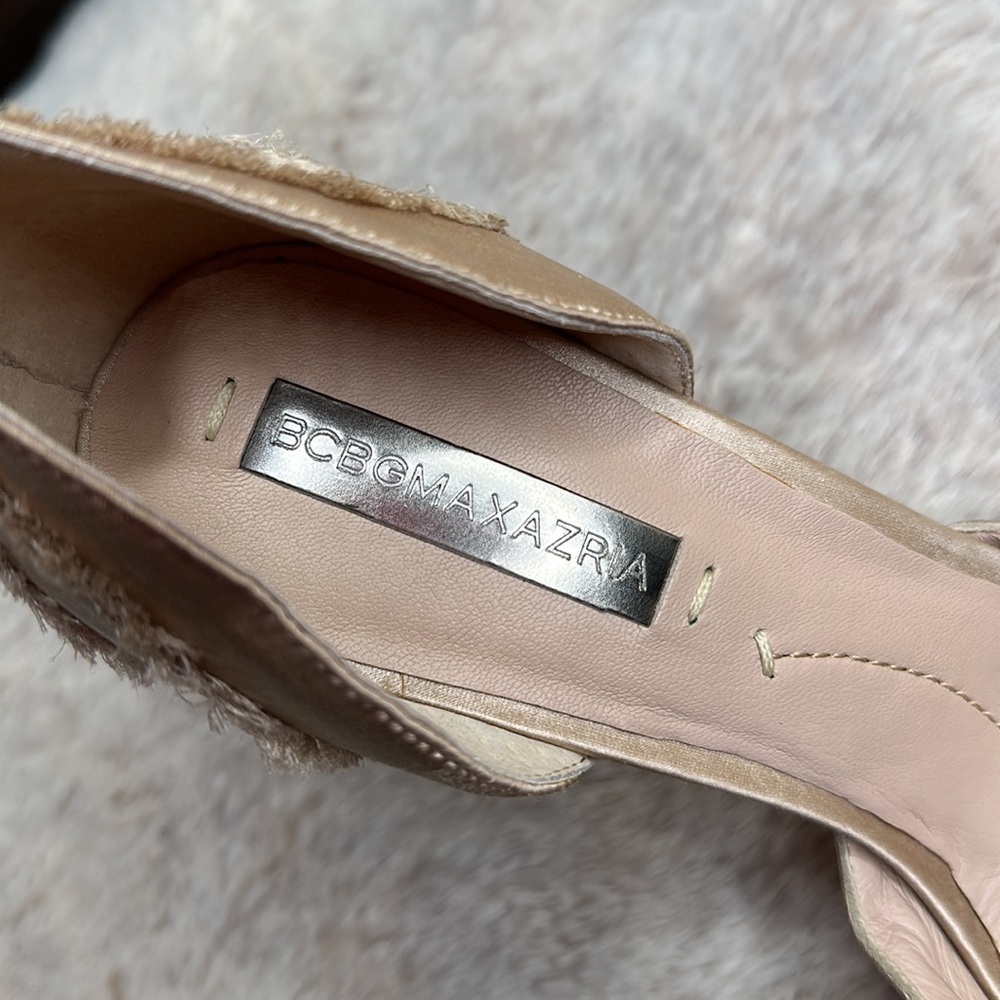 BCBGMAXAZRIA | Bcbg Max Azria Amaris Blush Satin Heels - Picture 10 of 14